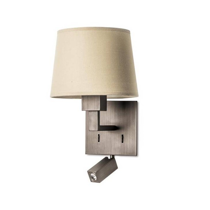 Lampara APLIQUE BALI 1 x E27 MAX 60W ,1 x LED CREE 2.1W  B Leds C4