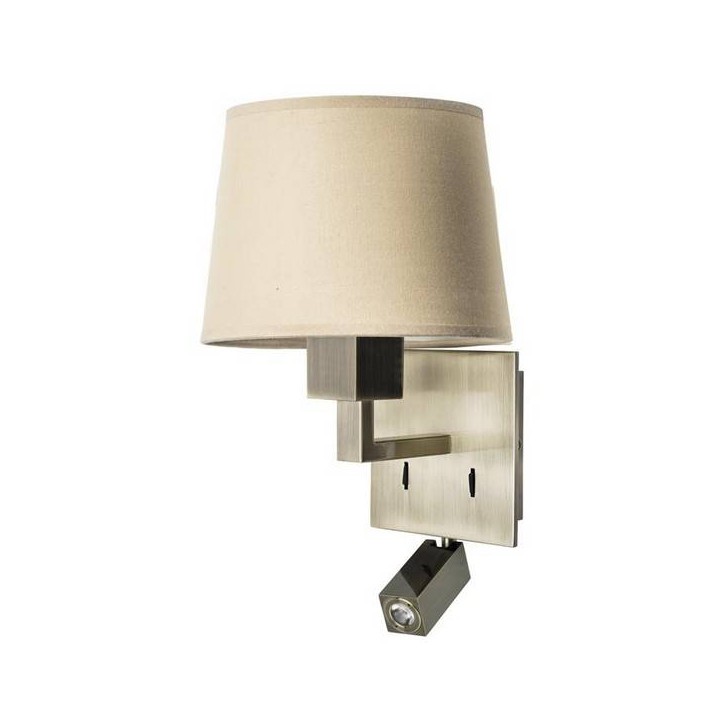 Lampara APLIQUE BALI 1 x E27 MAX 60W ,1 x LED CREE 2.1W  P Leds C4