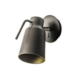 Lampara APLIQUE FUNK 1 x E27 MAX 60W  MARRÓN OSCURO Leds C4