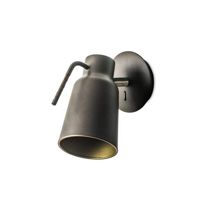 Lampara APLIQUE FUNK 1 x E27 MAX 60W  MARRÓN OSCURO Leds C4
