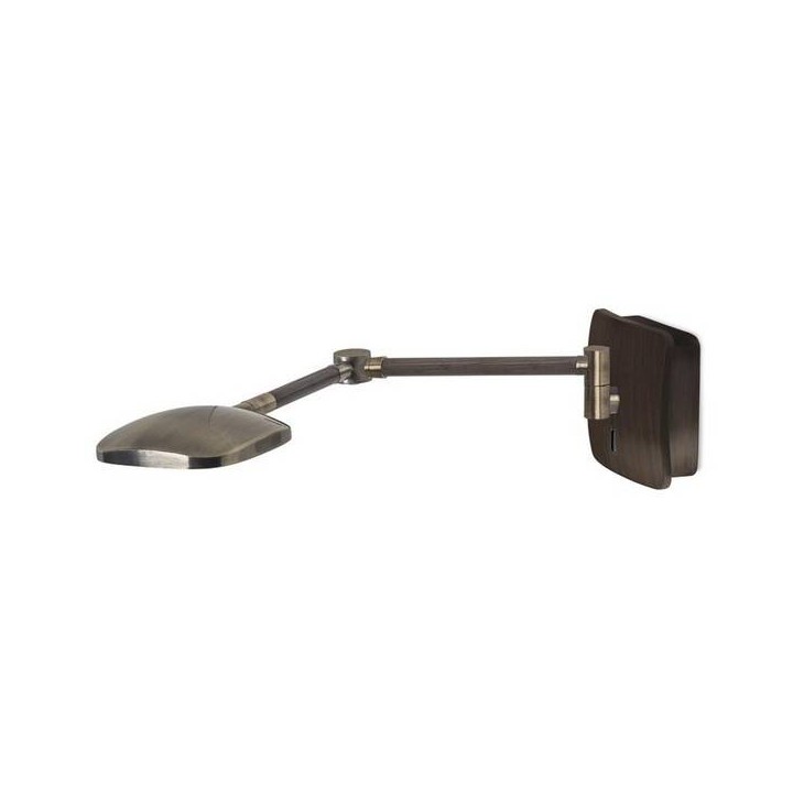 Lampara APLIQUE QUEEN 1 x LED CREE 6.9W  PATINÉ MARRÓN ENV Leds C4
