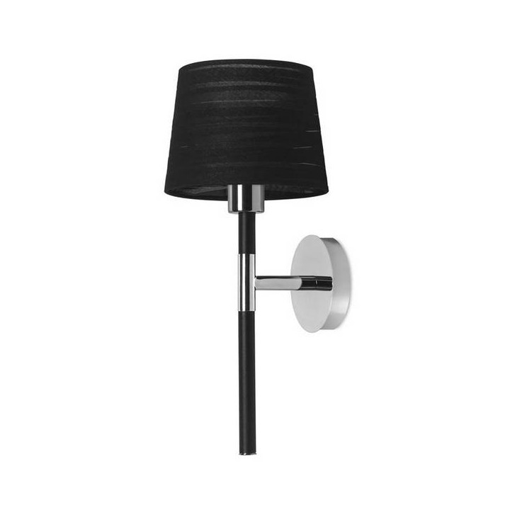 Lampara APLIQUE DELUXE 1 x E27 60W  CROMO NEGRO Leds C4