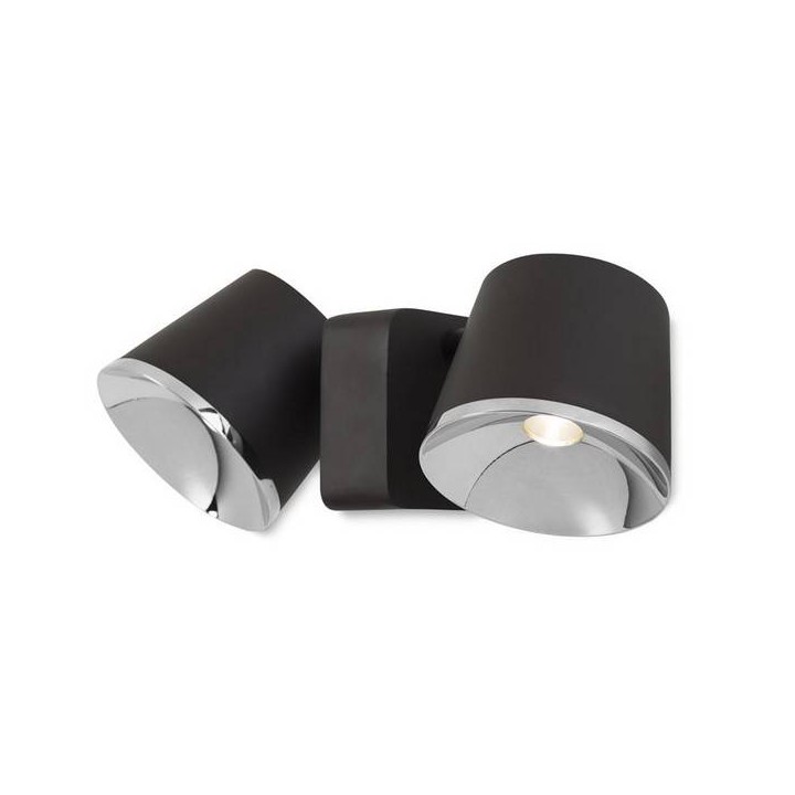 Lampara APLIQUE DRONE 2 x LED CREE 14W  MARRÓN OSCURO Leds C4