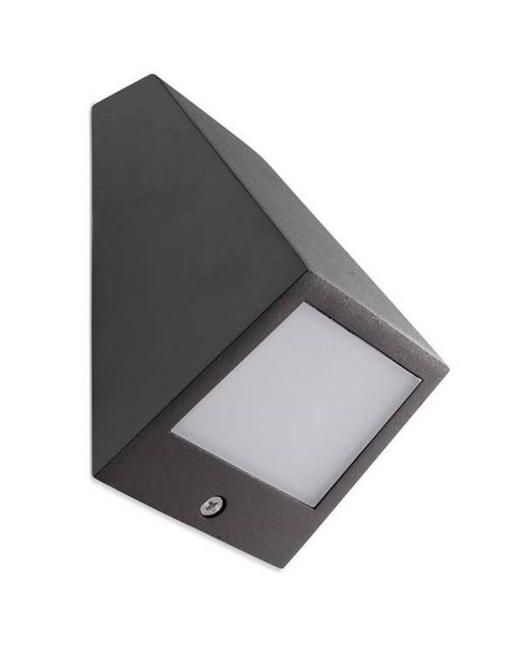 LING APLIQUE GRIS OSCURO LED Wandleuchte – 6W, 4000K, Dunkelgrau, Energiesparend