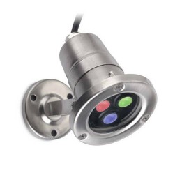 Lampara SUMERGIBLE AQUA 3 x LED CREE 6.5W  PULIDO Leds C4