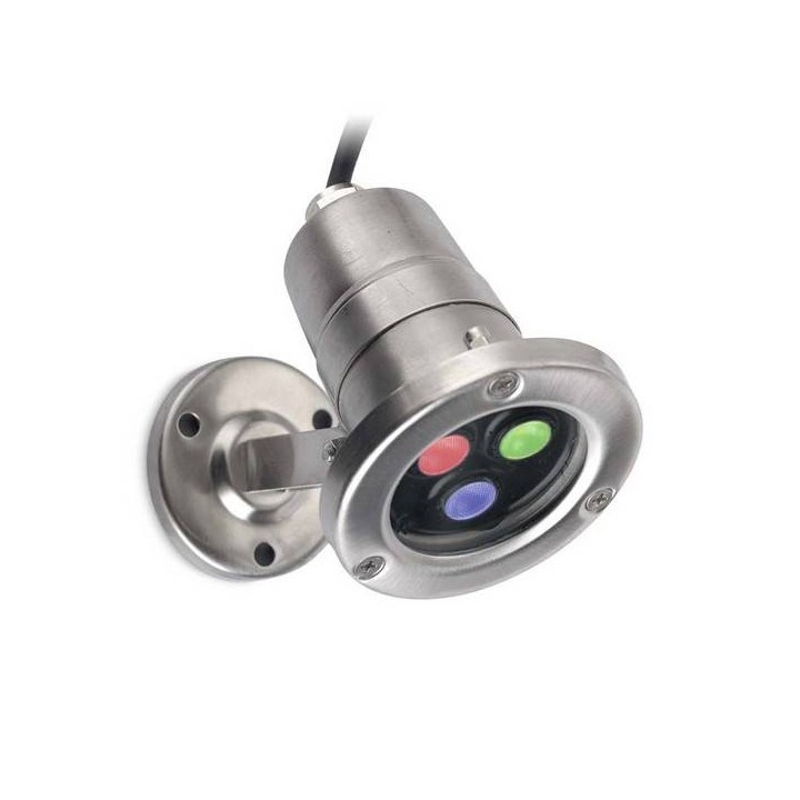 Lampara SUMERGIBLE AQUA 3 x LED CREE 6.5W  PULIDO Leds C4