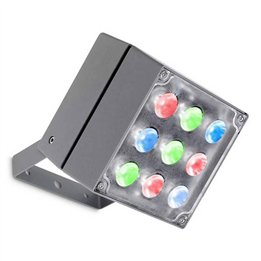 Lampara PROYECTOR CUBE 9 x LED CREE 20W  GRIS URBANO Leds C4