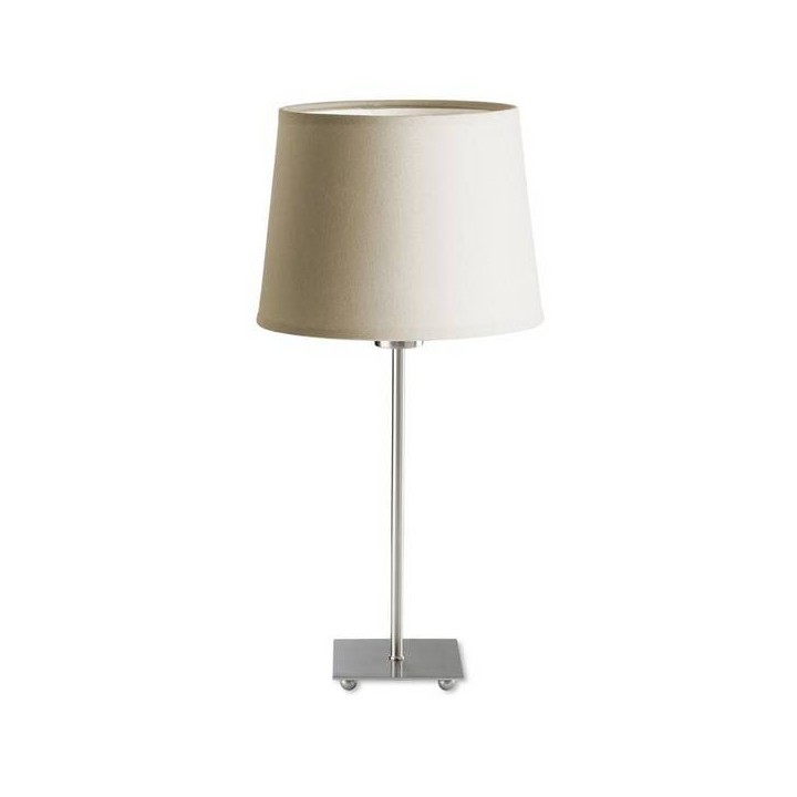 Lampara PORTATIL LYON 1 x E27 MAX 60W  NIQUEL SATINADO Leds C4