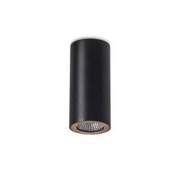 Lampara PROYECTOR PIPE 1 x GU10 MAX 50W  NEGRO MATE DORADO Leds C4