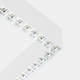 Luminaria Sistema lineal Infinite Slim Continuity Left Square Surface 28.7 Blanco cálido - 3000K CRI 90 DALI-2/PUSH Blanco IP40 