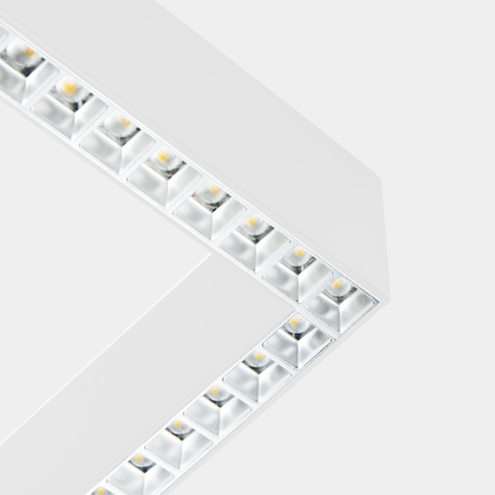 Luminaria Sistema lineal Infinite Slim Continuity Left Square Surface 28.7 Blanco cálido - 3000K CRI 90 DALI-2/PUSH Blanco IP40 