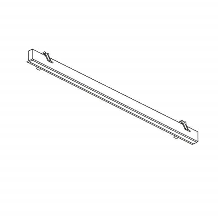 Luminaria Sistema lineal Infinite Slim Starter Recessed 1120mm 28.7 Blanco cálido - 3000K CRI 90 ON-OFF Blanco IP20 3481lm Leds 