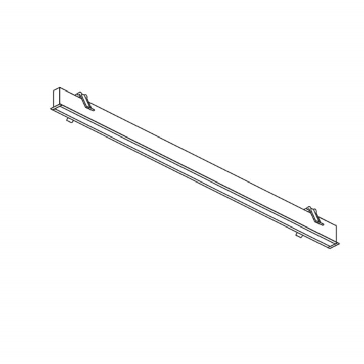Luminaria Sistema lineal Infinite Slim Individual Recessed 1120mm 28.7 Blanco neutro - 4000K CRI 90 DALI-2/PUSH Blanco IP20 3664