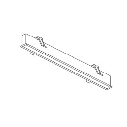 Luminaria Sistema lineal Infinite Slim Individual Recessed 560mm 15 Blanco cálido - 3000K CRI 90 DALI-2/PUSH Blanco IP20 1475lm 