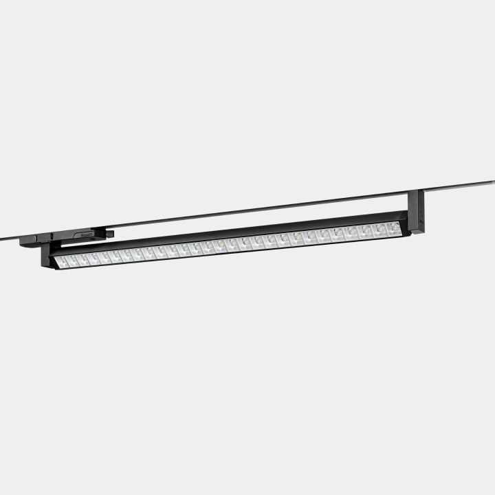 Luminaria Sistema lineal TRAZO 13.6 Blanco cálido - 3000K CRI 90 DALI-2 Negro texturizado IP20 1767lm Leds C4 BE11-13W9GMDSG7