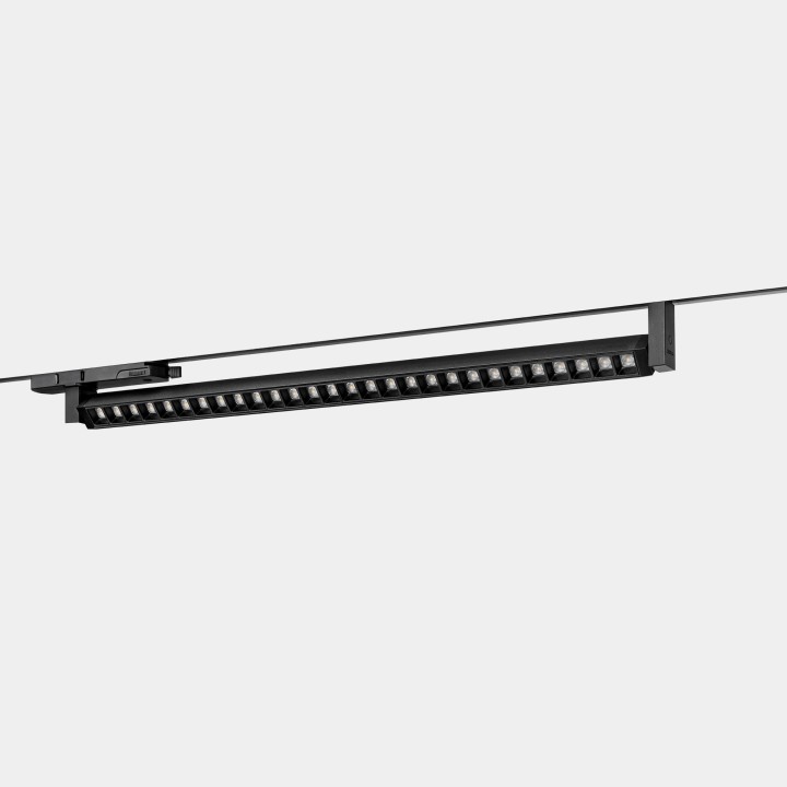 Luminaria Sistema lineal TRAZO 26.6 Especial pan CASAMBI Negro texturizado IP20 2814lm Leds C4 BE12-27I9NMXBG7