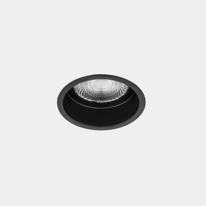 Downlight Nit Round Fix ø105 13.4 Blanco neutro - 3500K CRI 90 37º DALI-2/PUSH Negro IP54 1508lm Leds C4 BH11-11D9M3DS60