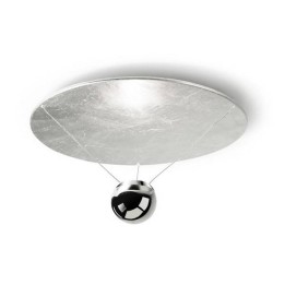 Lampara PLAFON SINGLE 1 x LED CREE 25W  PAN DE PLATA CROMO Leds C4