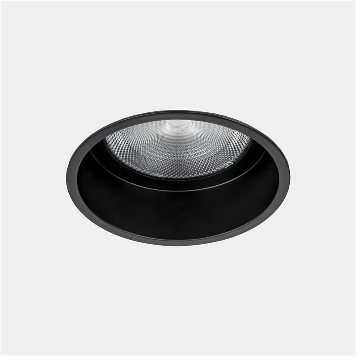 Downlight Nit Round Fix ø150 30.9 Blanco cálido - 3000K CRI 90 60º ON-OFF Negro IP54 3158lm Leds C4 BH12-27W9F2OS60