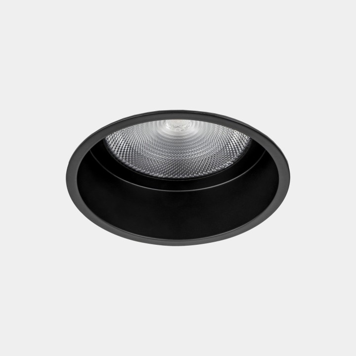 Downlight Nit Round Fix ø150 27.2 Blanco cálido - 3000K CRI 90 37º Negro IP54 3224lm Leds C4 BH12-27W9M3BB60