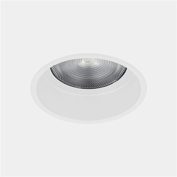 Downlight Nit Round Fix ø150 30.9 Blanco cálido - 3000K CRI 90 37º ON-OFF Blanco IP54 3224lm Leds C4 BH12-27W9M3OS14