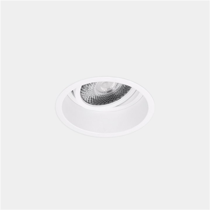 Downlight Nit Round Adjustable ø120 13.4 Blanco cálido - 2700K CRI 90 56º DALI-2/PUSH Blanco IP54 1394lm Leds C4 BH13-11V9F2DS14