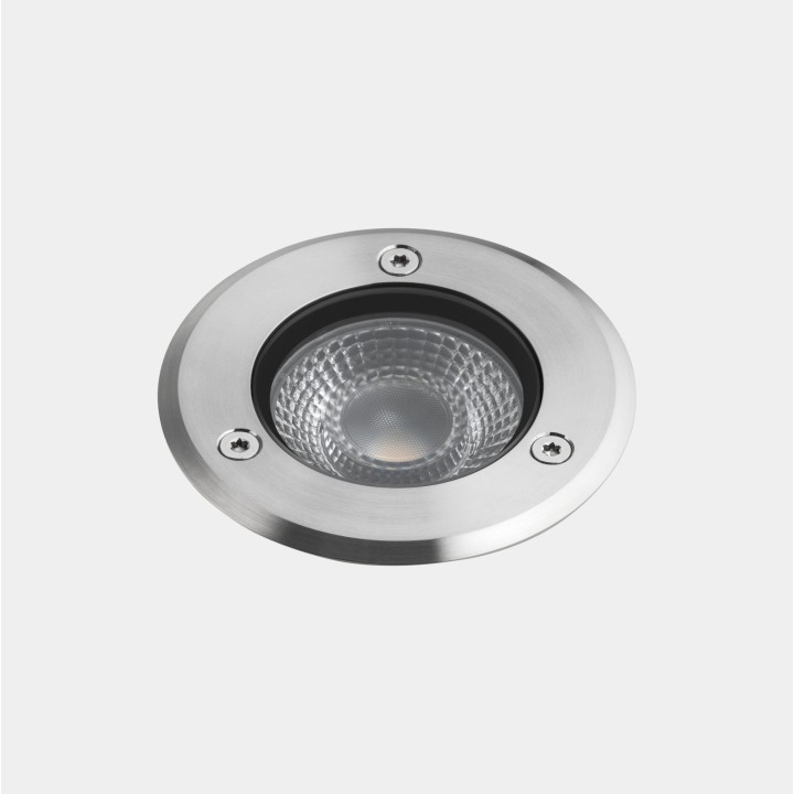 Lámpara Empotrable de suelo IP66-IP68 (5m) ARO LED 13.2 Blanco cálido - 2700K 48V-PWM Acero inoxidable AISI 316 1050lm Leds C4 B