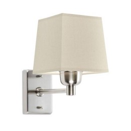 Lampara APLIQUE DOVER 1 x E27 MAX 60W  NIQUEL SATINADO Leds C4