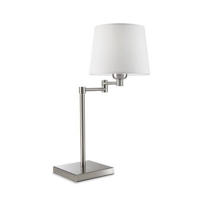 Lampara PORTATIL DOVER 1 x E27 MAX 60W  NIQUEL SATINADO Leds C4