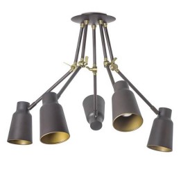 Lampara COLGANTE FUNK 5 x E27 E27-HAL MAX 60W  MARRÓN OSCU Leds C4