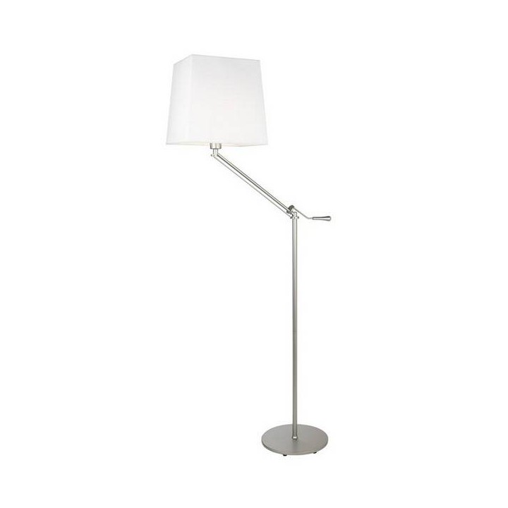 Lampara PIE DE SALON MILAN 1 x E27 MAX 100W  NIQUEL SATINA Leds C4