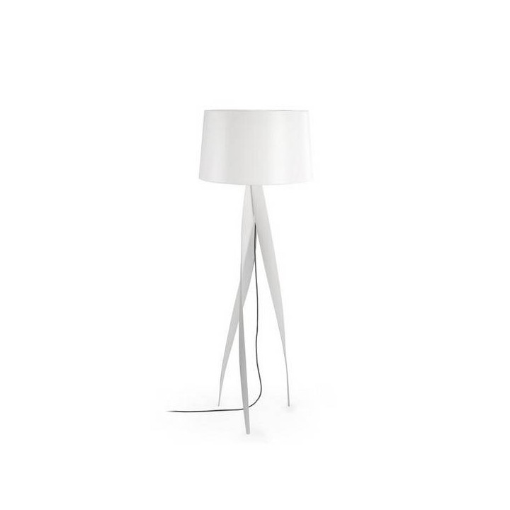 Lampara PIE DE SALON MEDUSA 1 x E27 30W  BLANCO MATE Leds C4