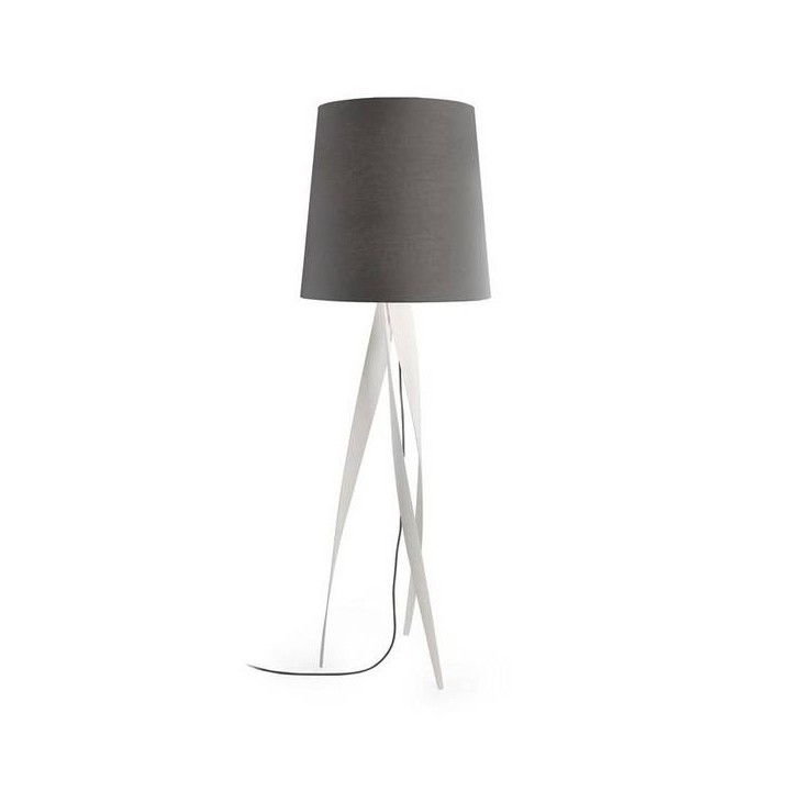 Lampara PIE DE SALON MEDUSA 1 x E27 30W  BLANCO MATE Leds C4