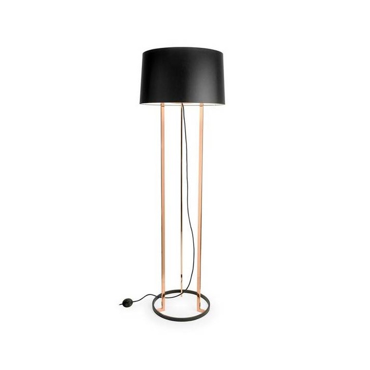 Lampara PIE DE SALON PREMIUM 3 x E27 MAX 30W  COBRE BRILLA Leds C4