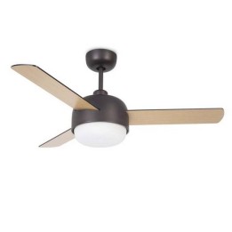 Lampara VENTILADOR KLAR 2 x E27 MAX.40W  MARRON COBRIZO Leds C4