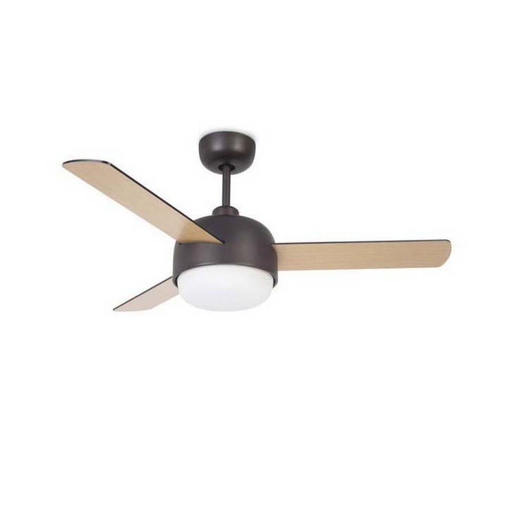 Lampara VENTILADOR KLAR 2 x E27 MAX.40W  MARRON COBRIZO Leds C4