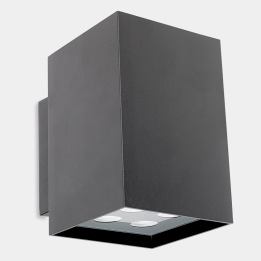 Aplique IP55 Afrodita Power LED LED 17.4W Blanco neutro - 4000K ON-OFF Gris urbano 1390lm Leds C4 05-9773-Z5-CM