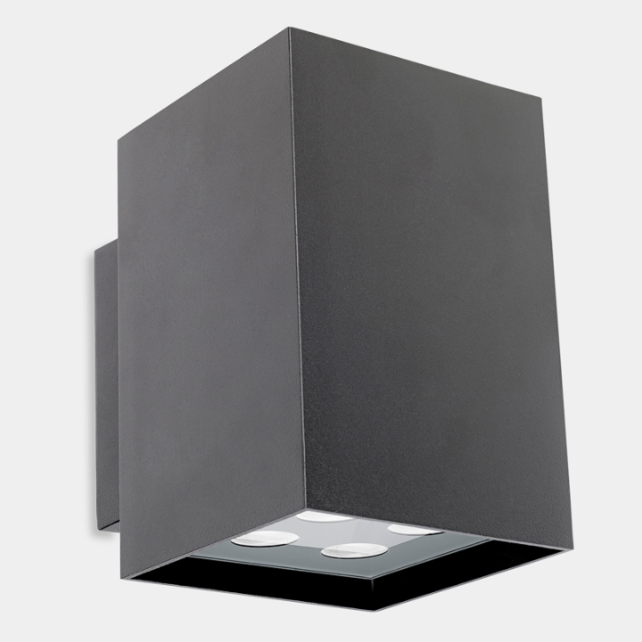 Aplique IP55 Afrodita Power LED Double Emission LED 21.6 2700K ON-OFF Gris urbano 1390lm Leds C4 05-9773-Z5-CK