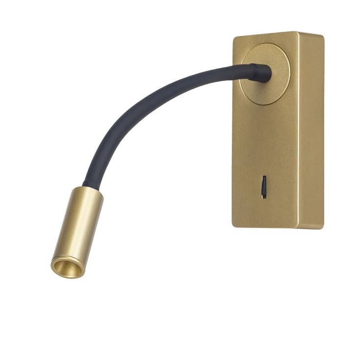 Forlight Luz de lectura Mine LED 3.4W Blanco cálido - 3000K ON-OFF Oro 107lm Decorative Forlight Mine