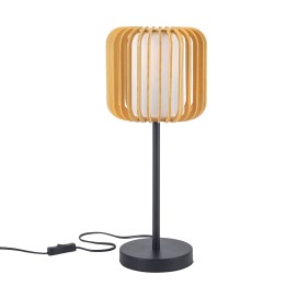Lámpara de Sobremesa VIVA E27 15 Negro Madera clara Forlight VIVA