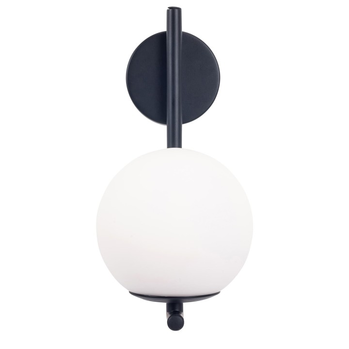 Aplique IP44 Sfera Simple G9 Max. 6W Negro Forlight Sfera