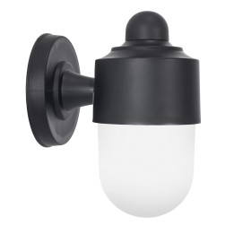 Aplique IP44 ALAN E27 15 Negro Forlight ALAN