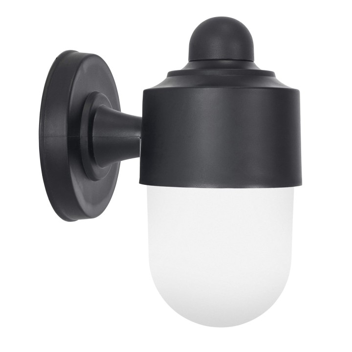 Aplique IP44 ALAN E27 15 Negro Forlight ALAN