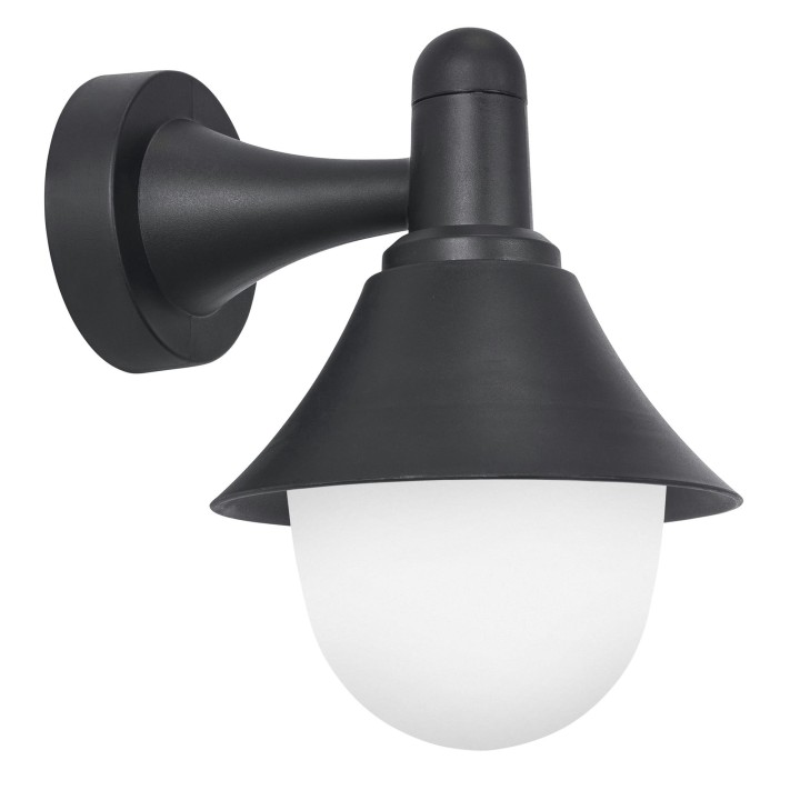 Aplique IP44 ALAN E27 15 Negro Forlight ALAN