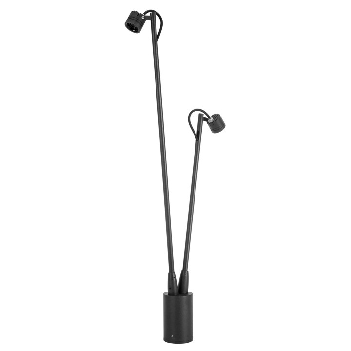 Baliza IP54 FINT LED 13 Blanco cálido - 3000K ON-OFF Negro 635 Forlight FINT