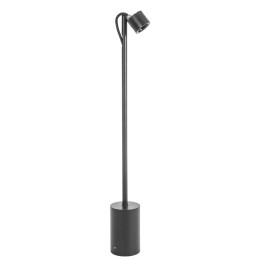 Baliza IP54 FINT LED 3.5 Blanco cálido - 3000K ON-OFF Negro 285 Forlight FINT