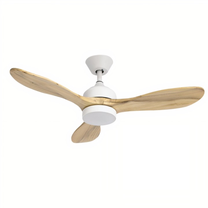 Ventilador de techo IP20 Calar LED SW 2700-4000-6000K ON-OFF Blanco Madera clara 2570 Forlight Calar