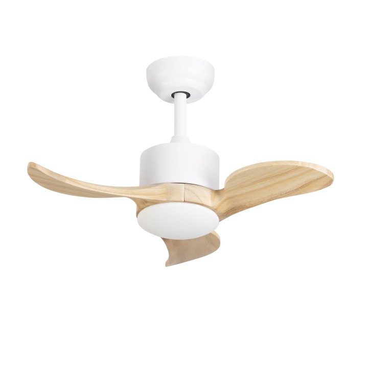 Ventilador de techo IP20 NERE LED 16.8 SW 3000-4000-6000K ON-OFF Blanco Madera Forlight Nere