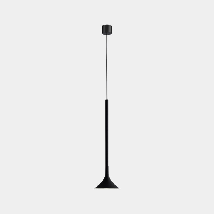 Lámpara Colgante Alive Single LED 6.9W 492lm 2700K Negro Leds C4 00-6670-05-05