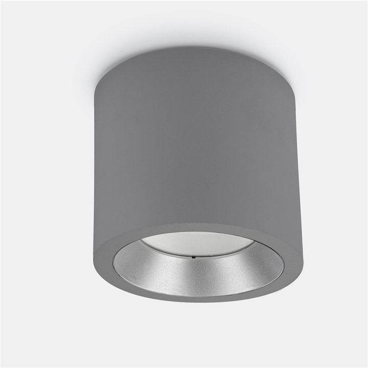 Plafón IP66 Cosmos LED ø168mm LED 23W 4000K Gris 2061lm Leds C4 15-9904-34-cm